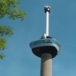 Euromast from ground single zoom